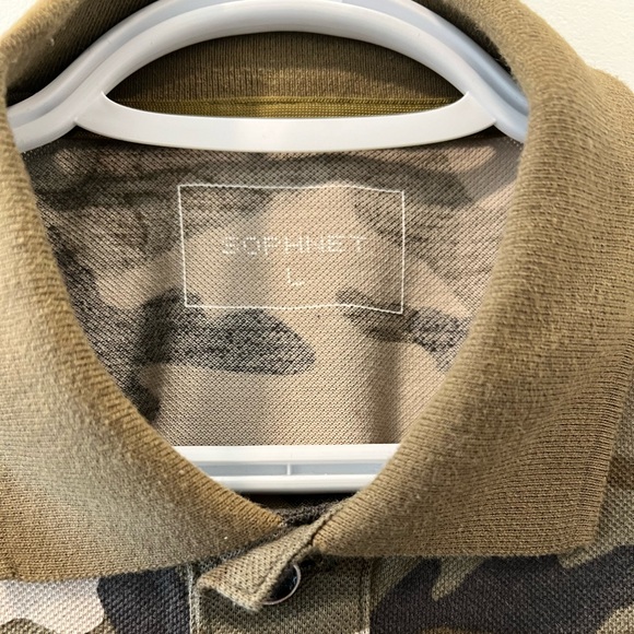 Sophnet Japanese camo polo L - Picture 2 of 3